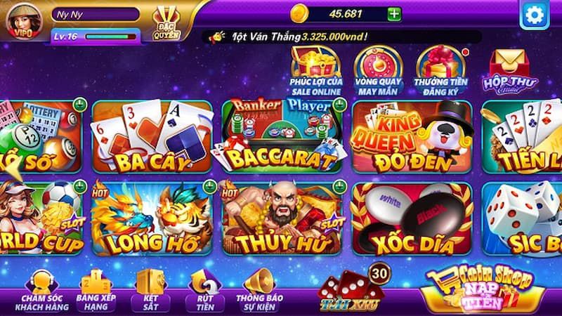 Thông tin thư viện trò chơi trực tuyến cấp Nohu90 - Nohu90
